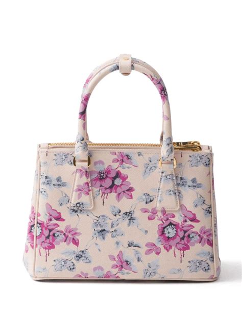 Prada Galleria Printed Saffiano Leather Bag